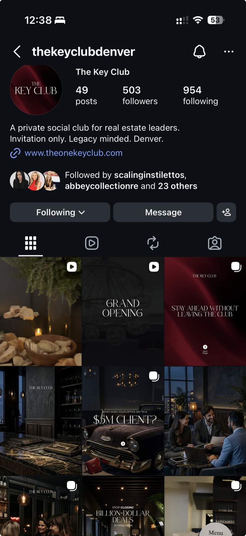 The Key Club social media